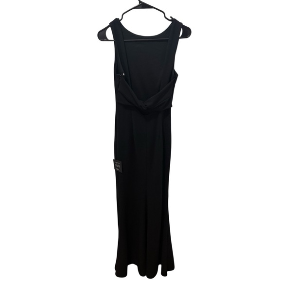 Lulu's Love In Your Eyes Black Knotted Mermaid Maxi Dress Size XS - Picture 3 of 7